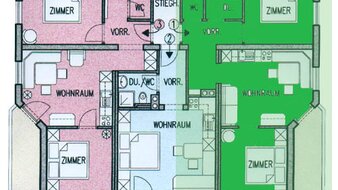 Grundriss Appartement Typ 2 | © Landhaus Christophorus