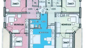 Grundriss Appartement Typ 2 | © Landhaus Christophorus